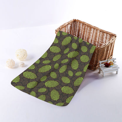 Cute Hop Cone Pattern Print Towel