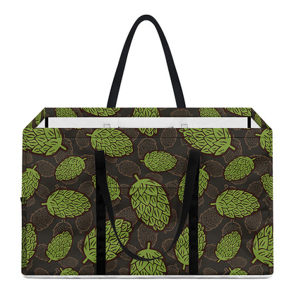 Cute Hop Cone Pattern Print Utility Tote Bag