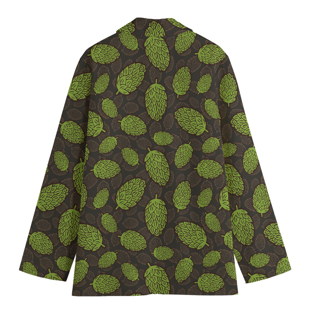 Cute Hop Cone Pattern Print Women's Blazer