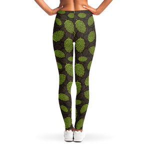 Cute Hop Cone Pattern Print Women's Leggings