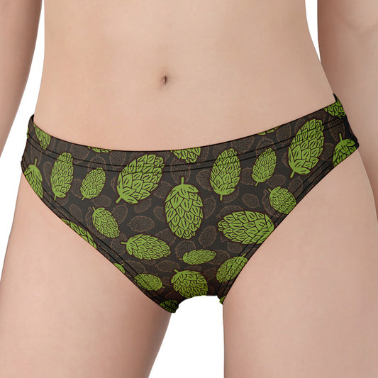 Cute Hop Cone Pattern Print Women's Panties