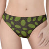 Cute Hop Cone Pattern Print Women's Thong