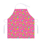 Cute Ice Cream Pattern Print Adjustable Apron