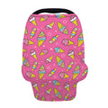 Cute Ice Cream Pattern Print Baby Seat Cover