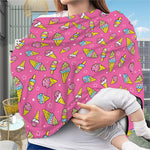 Cute Ice Cream Pattern Print Baby Seat Cover