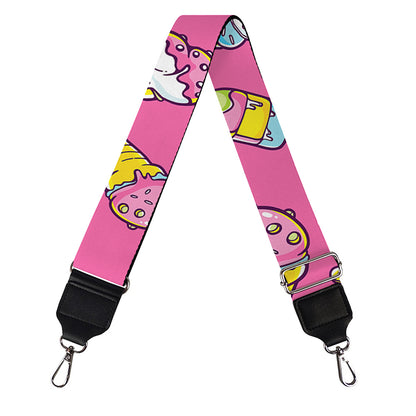 Cute Ice Cream Pattern Print Bag Strap