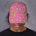 Cute Ice Cream Pattern Print Baseball Cap
