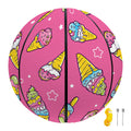 Cute Ice Cream Pattern Print Basketball