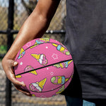 Cute Ice Cream Pattern Print Basketball