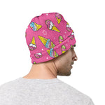 Cute Ice Cream Pattern Print Beanie