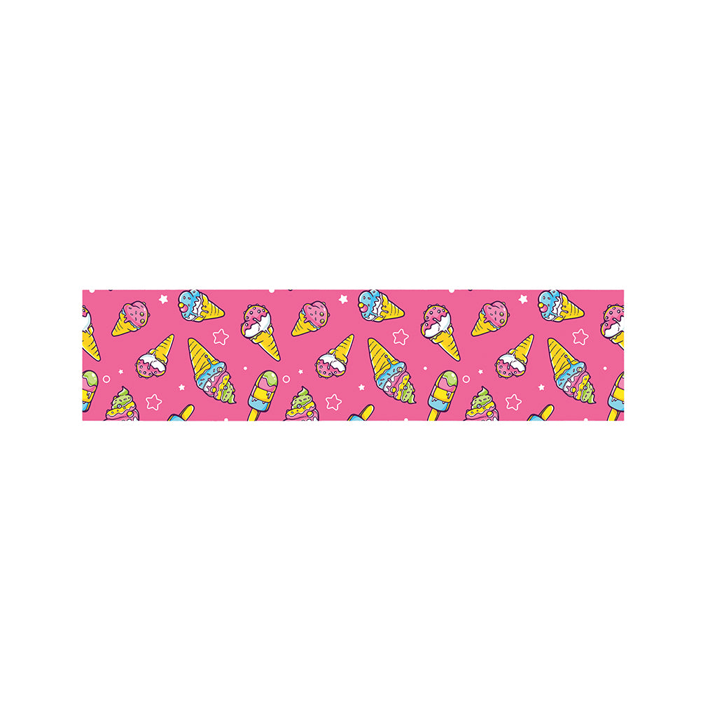Cute Ice Cream Pattern Print Bed Runner
