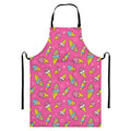 Cute Ice Cream Pattern Print Bib Apron With Pocket