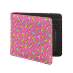 Cute Ice Cream Pattern Print Bifold Wallet