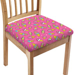 Cute Ice Cream Pattern Print Chair Cushion Cover