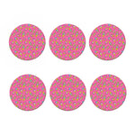 Cute Ice Cream Pattern Print Coaster Set