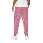 Cute Ice Cream Pattern Print Cotton Pants