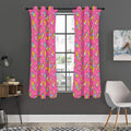 Cute Ice Cream Pattern Print Grommet Curtain Panels
