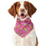 Cute Ice Cream Pattern Print Dog Bandana