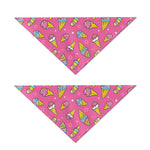 Cute Ice Cream Pattern Print Dog Bandana