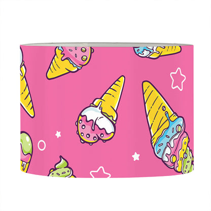 Cute Ice Cream Pattern Print Drum Lamp Shade