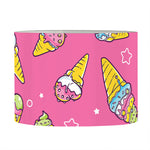 Cute Ice Cream Pattern Print Drum Lamp Shade