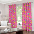Cute Ice Cream Pattern Print Extra Wide Grommet Curtains