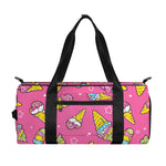 Cute Ice Cream Pattern Print Gym Bag