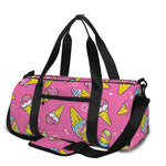 Cute Ice Cream Pattern Print Gym Bag