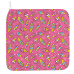Cute Ice Cream Pattern Print Hand Towel