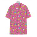 Cute Ice Cream Pattern Print Hawaiian Shirt