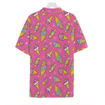 Cute Ice Cream Pattern Print Hawaiian Shirt