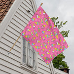 Cute Ice Cream Pattern Print House Flag