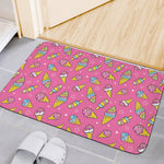 Cute Ice Cream Pattern Print Indoor Door Mat