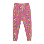 Cute Ice Cream Pattern Print Jogger Pants