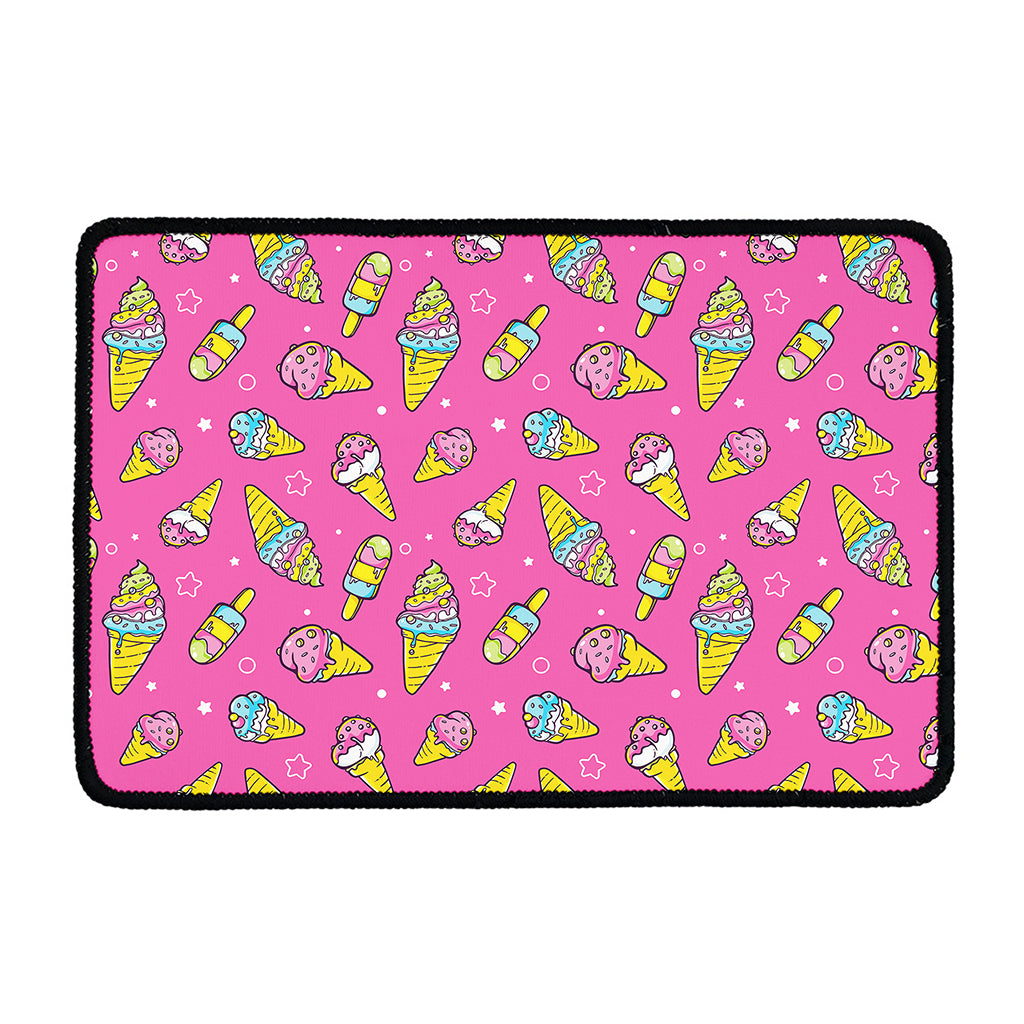 Cute Ice Cream Pattern Print Kitchen Mat
