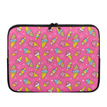 Cute Ice Cream Pattern Print Laptop Sleeve