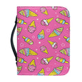 Cute Ice Cream Pattern Print Leather Bible Cover