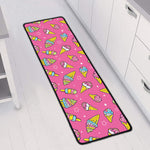 Cute Ice Cream Pattern Print Long Kitchen Mat