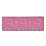 Cute Ice Cream Pattern Print Long Kitchen Mat