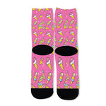 Cute Ice Cream Pattern Print Long Socks