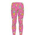 Cute Ice Cream Pattern Print Men's Leggings