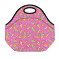 Cute Ice Cream Pattern Print Neoprene Lunch Bag