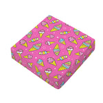 Cute Ice Cream Pattern Print Outdoor Seat Cushion Cover