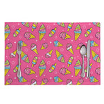 Cute Ice Cream Pattern Print Placemat