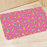 Cute Ice Cream Pattern Print Polyester Doormat