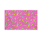 Cute Ice Cream Pattern Print Polyester Flag
