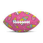 Cute Ice Cream Pattern Print Rugby Ball