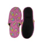 Cute Ice Cream Pattern Print Slippers