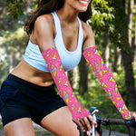 Cute Ice Cream Pattern Print Sun Protection Arm Sleeves