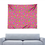 Cute Ice Cream Pattern Print Tapestry